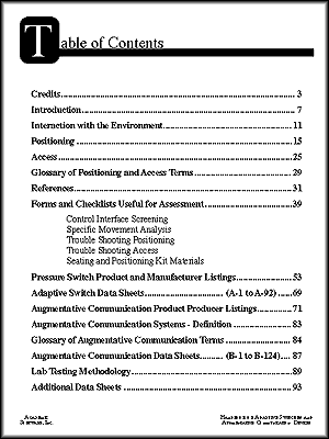 Table of Contents